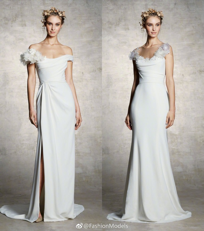 Marchesa Bridal Spring 2019婚纱礼服轻盈梦幻图片 4