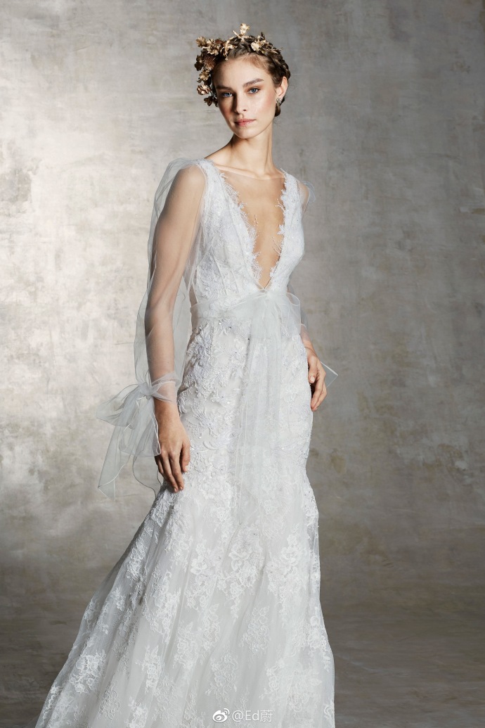 Marchesa Bridal Spring 2019仙女的嫁纱婚纱礼服图片 4
