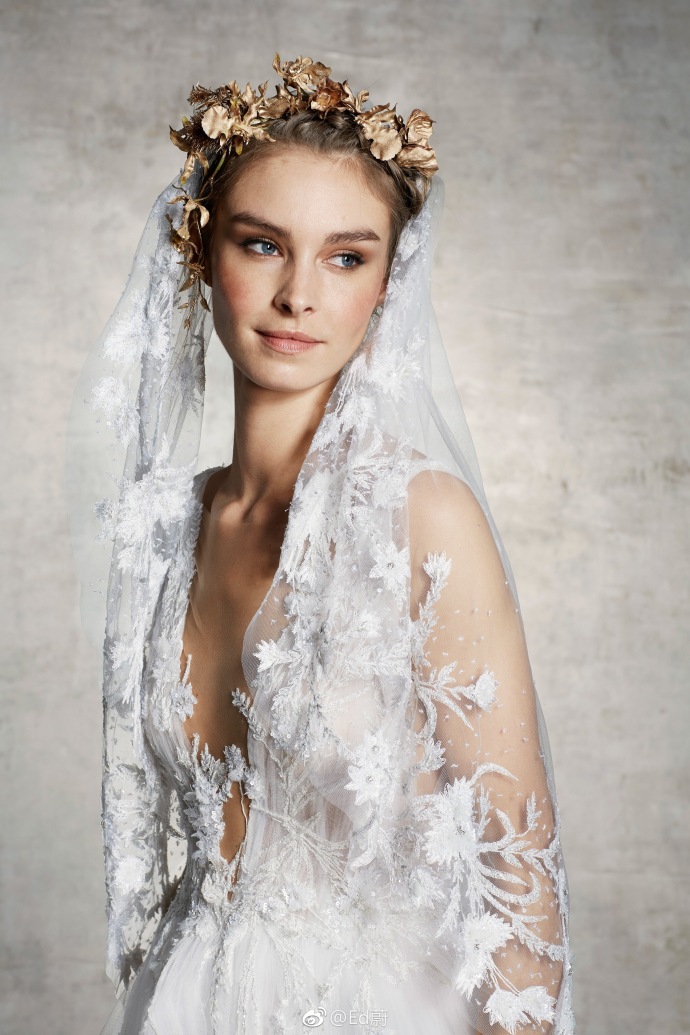 Marchesa Bridal Spring 2019仙女的嫁纱婚纱礼服图片 5