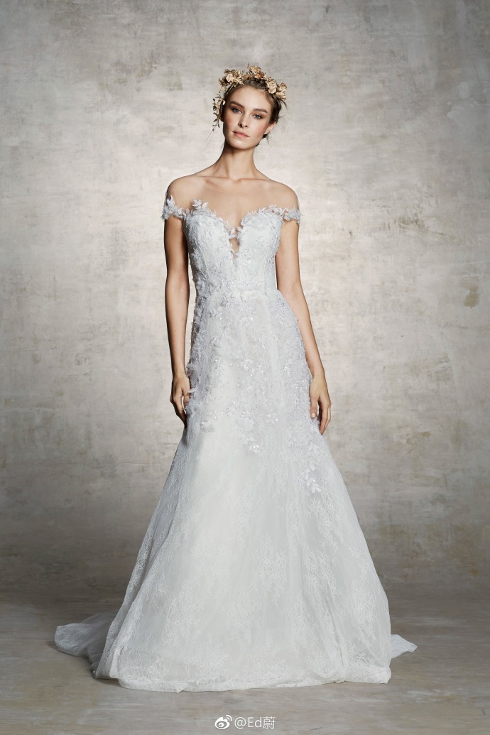 Marchesa Bridal Spring 2019仙女的嫁纱婚纱礼服图片 8