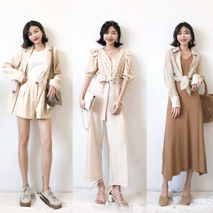 恬静温柔的入夏穿搭look