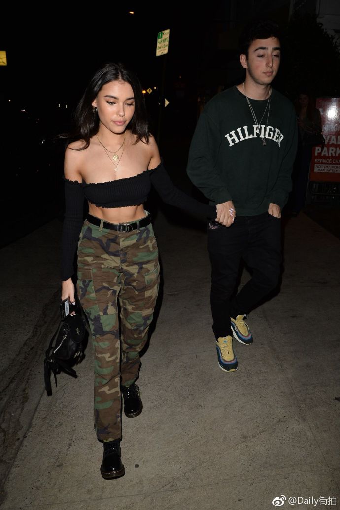 欧美美女明星啤酒妹Madison Beer 和男友在西好莱坞 5