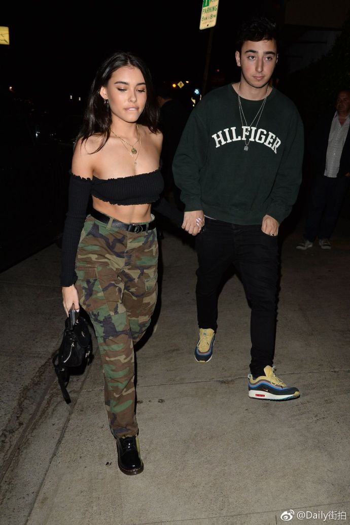 欧美美女明星啤酒妹Madison Beer 和男友在西好莱坞 9