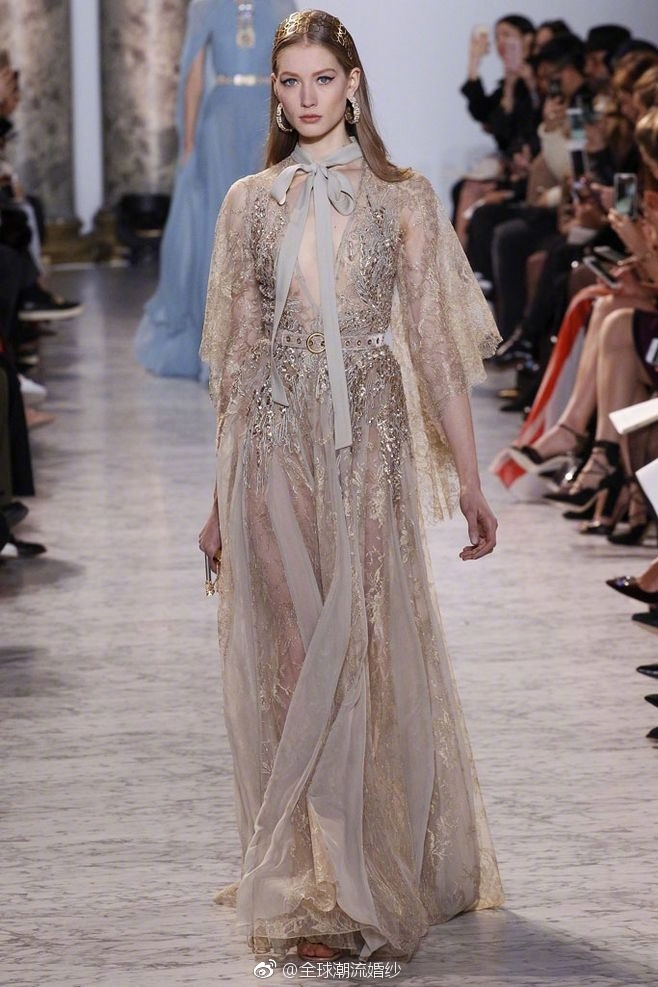欧美仙女品牌Elie Saab 2017走秀礼服图片
