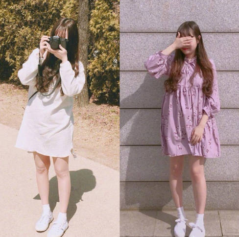 轻甜粉嫩少女系服装搭配参考 9