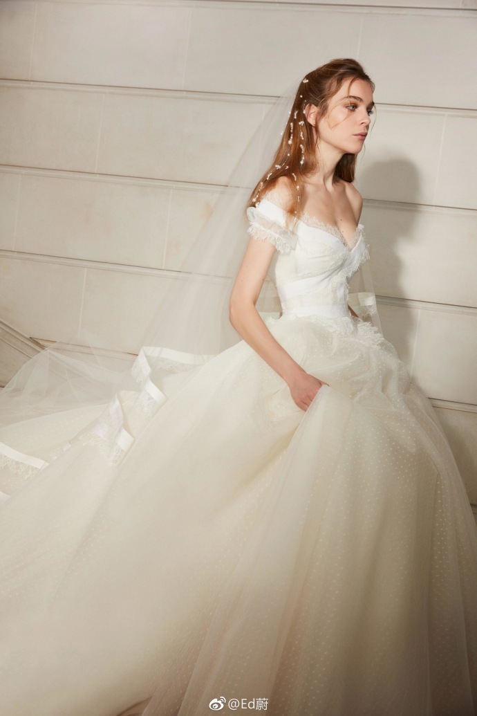 Elie Saab 2019春夏高级婚纱礼服系列仙女裙图片 2