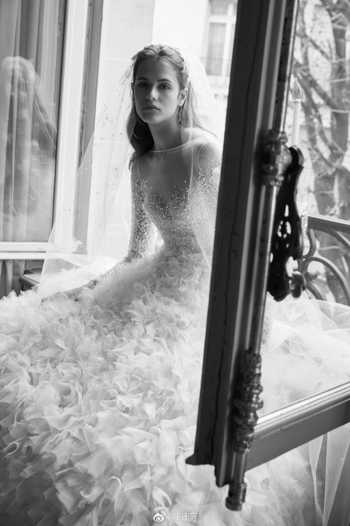 Elie Saab 2019春夏高级婚纱礼服系列仙女裙图片 3