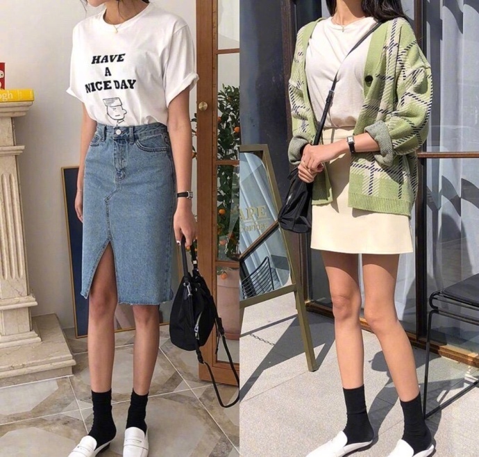 干净清爽的春季时尚穿搭参考 4