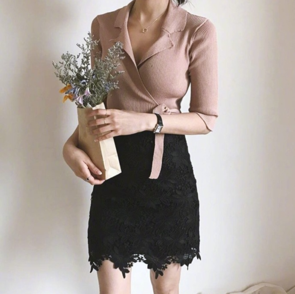 清纯美女的小性感风裙装穿衣搭配参考 3