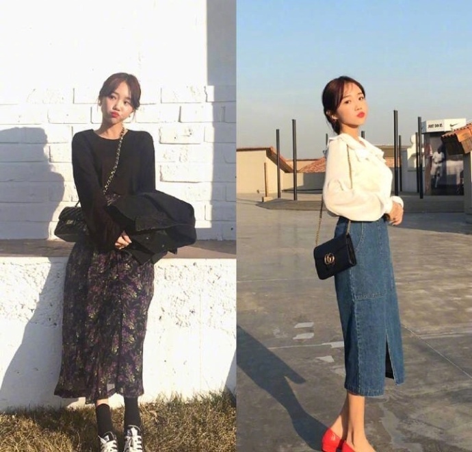 甜美淑女感减龄穿搭参考