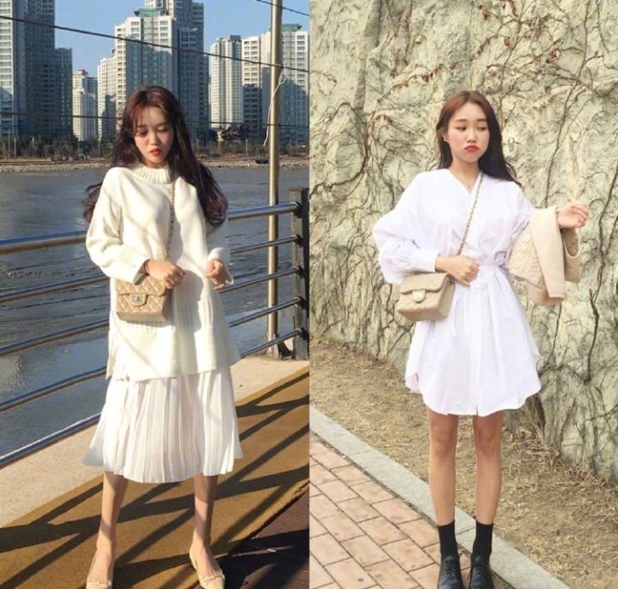 甜美淑女感减龄穿搭参考 5