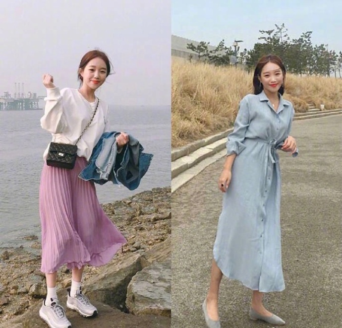 甜美淑女感减龄穿搭参考 7