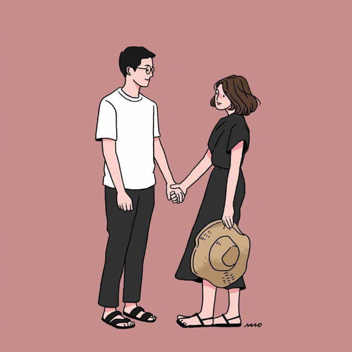 唯美情侣图片_如果一个人真的想你,他会来找你
