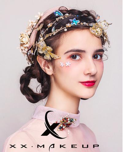 丛林中的花仙子仙气十足的新娘妆发造型 5