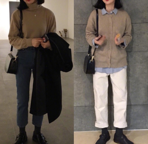 160女生中性风穿搭参考