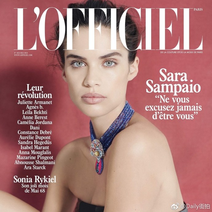 欧美美女维秘天使Sara Sampaio登上《 L&rsquo;Officiel Pa
