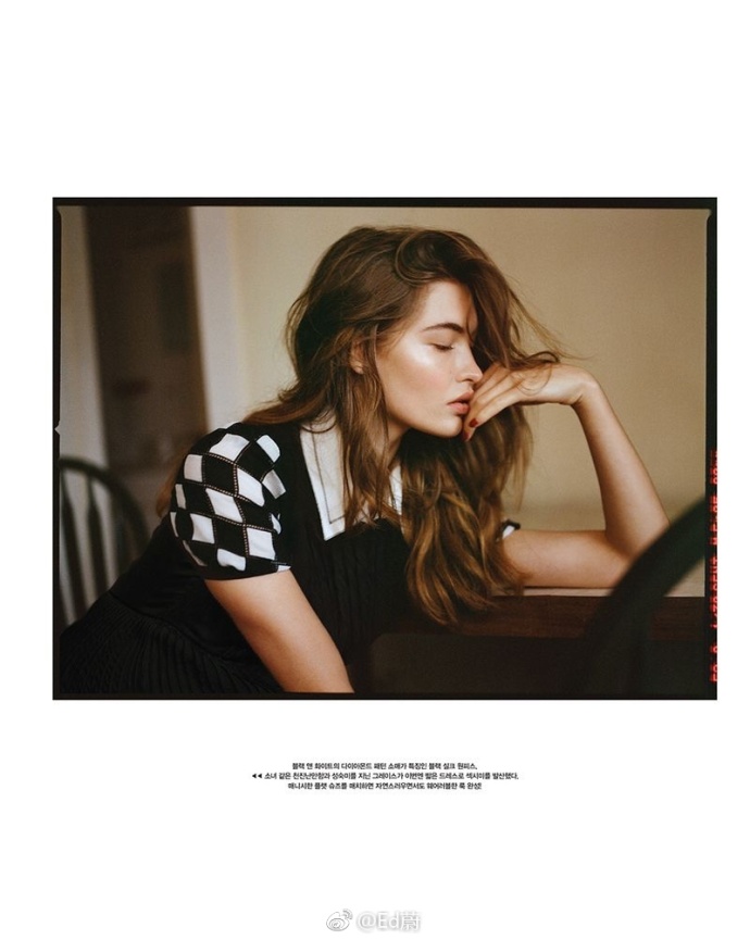 欧美当红超模Grace Elizabeth登上韩国版VOGUE 2018年六 2