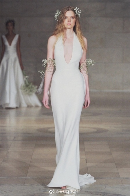 Reem Acra2018秋冬婚纱秀场满天星系列梦幻又唯美图 7