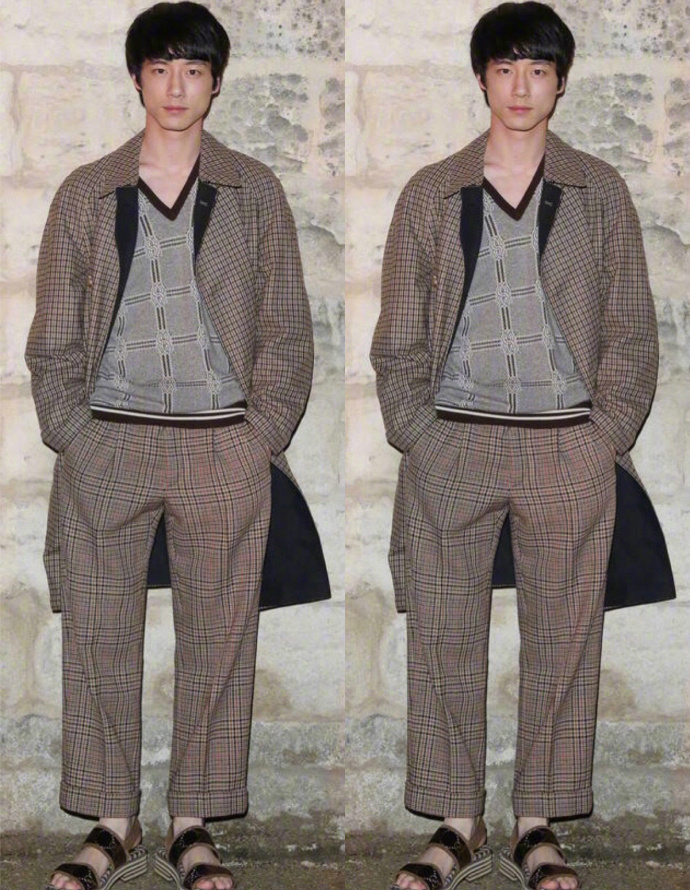 Gucci2019早春系列时装秀金钟仁Kai与坂口健太郎见 2