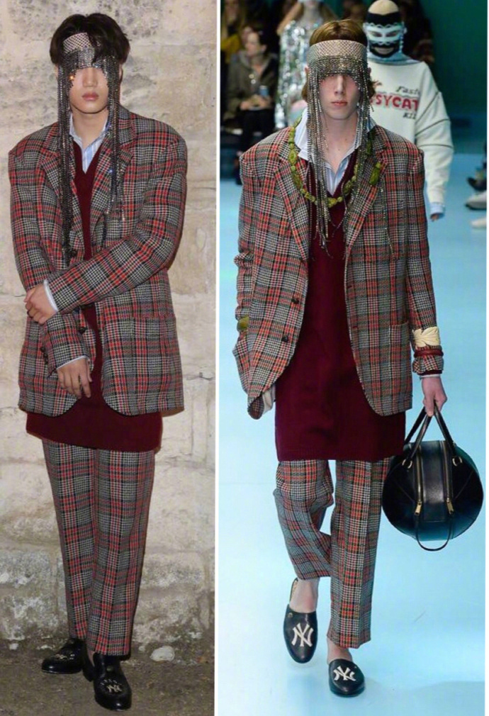 Gucci2019早春系列时装秀金钟仁Kai与坂口健太郎见 6
