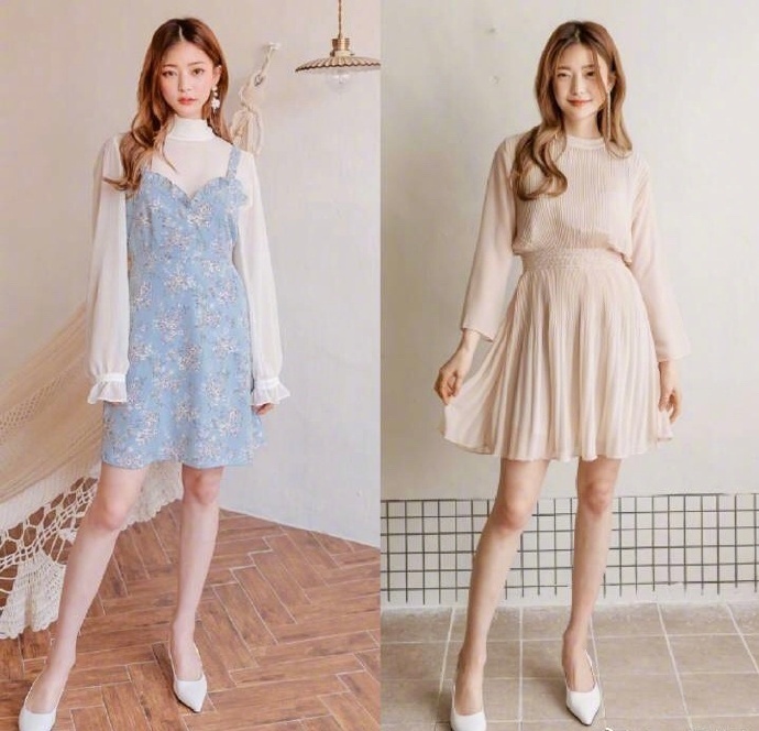 chic感少女连衣裙被甜甜的夏日感击倒