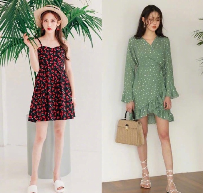 chic感少女连衣裙被甜甜的夏日感击倒 3