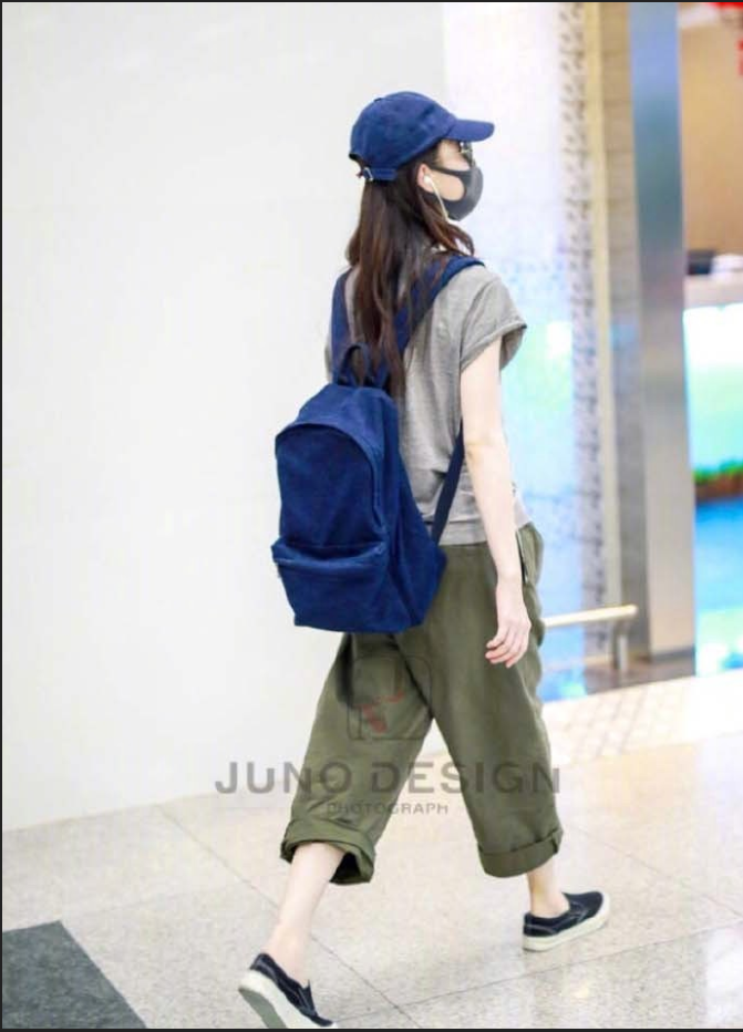 大眼美女明星倪妮机场街拍合集真是个大方舒适 38