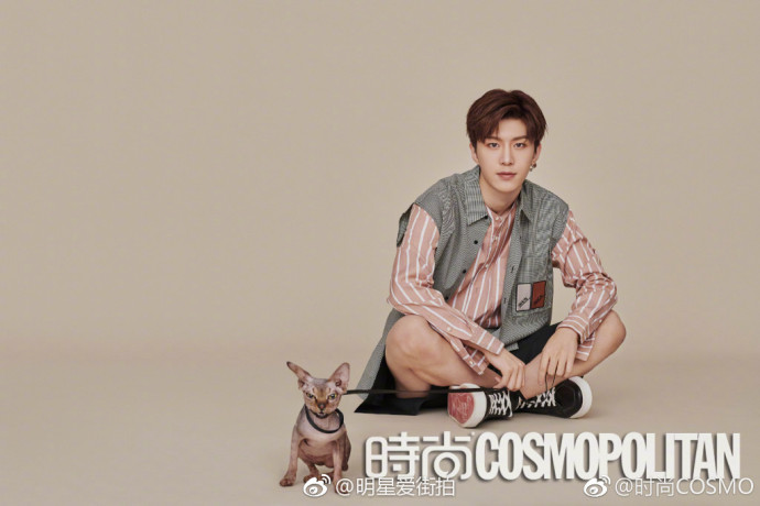 小鲜肉范丞丞登上《时尚cosmo》7月刊封面大片曝 5