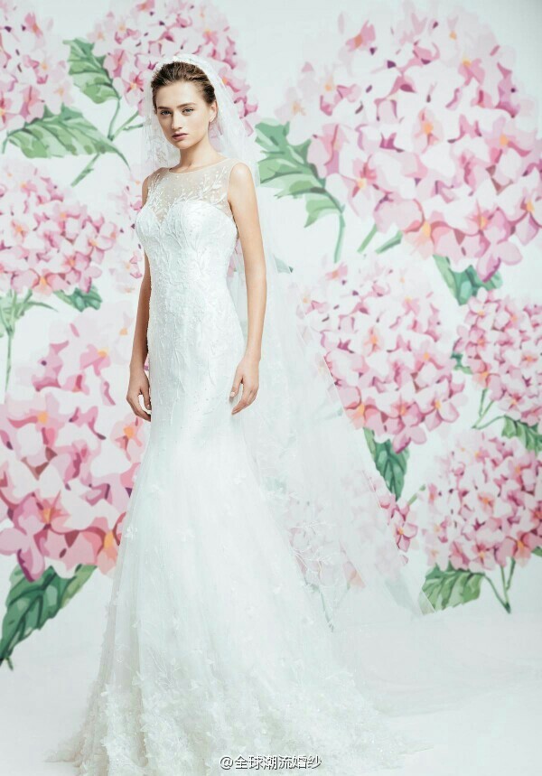 Georges Hobeika2017系列甜美清新的婚纱图片 3
