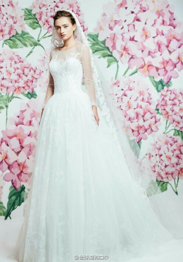 Georges Hobeika2017系列甜美清新的婚纱图片 5