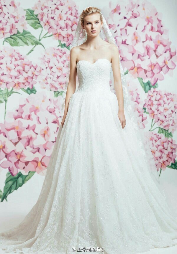Georges Hobeika2017系列甜美清新的婚纱图片 6