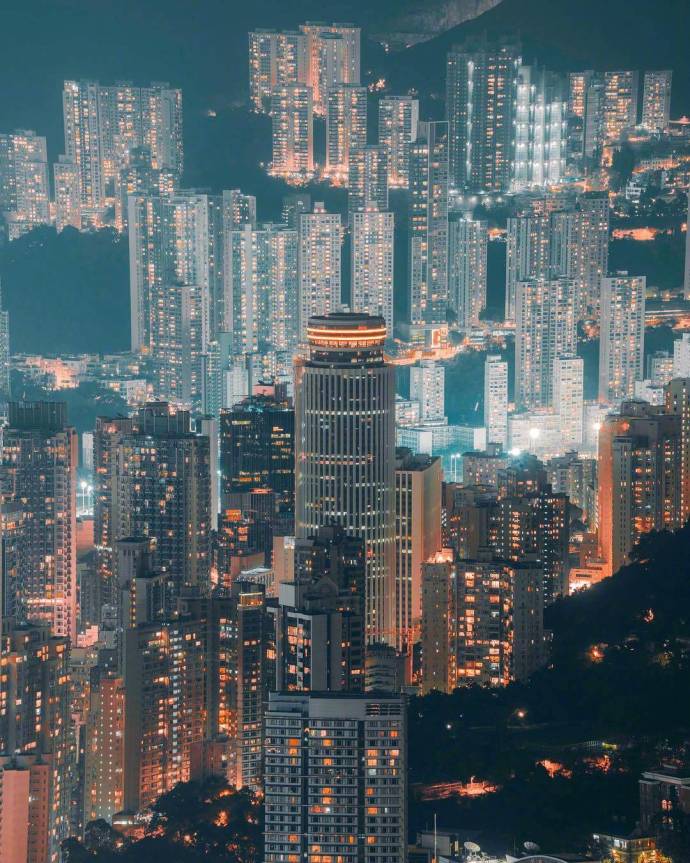 香港夜景图片