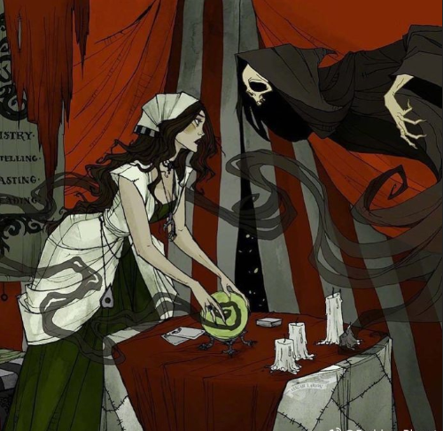 插画师Abigail Larson的作品欧美暗黑系的画风充满紧