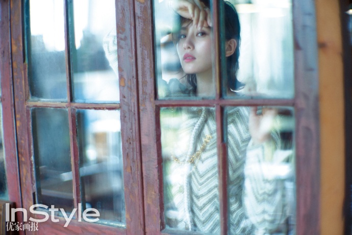 大眼美女明星刘诗诗《InStyle优家画报》杂志封面 4