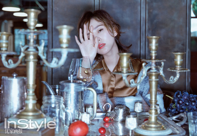 大眼美女明星刘诗诗《InStyle优家画报》杂志封面 5
