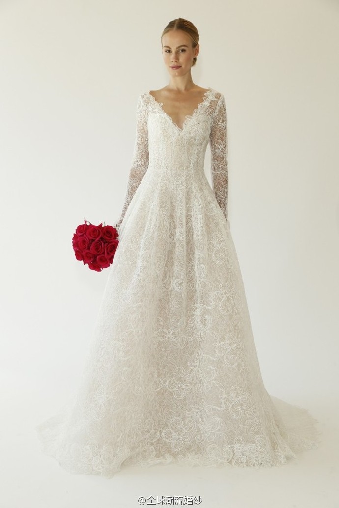 Oscar de la Renta Bridal Fall都说女人穿上婚纱的那一刻 8