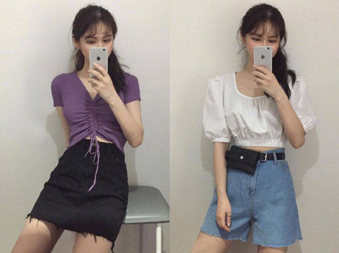 青春活力的少女风穿搭