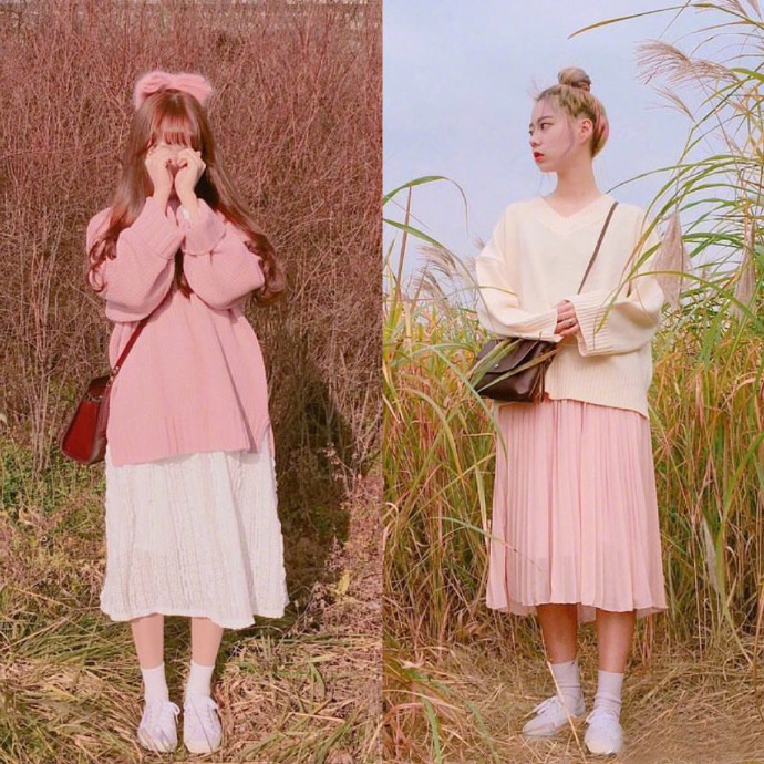 满满的少女感清甜粉嫩的搭配示范 4