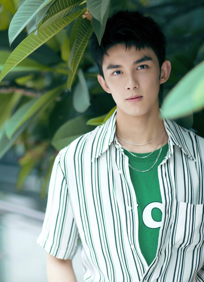 吴磊图片_小鲜肉吴磊清新绿T混搭活力写真 8