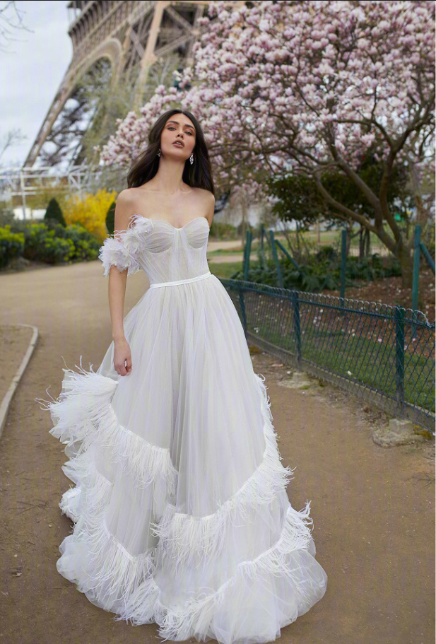 2019Julie Vino Bridal Collection波西米亚风婚纱礼服图片 16