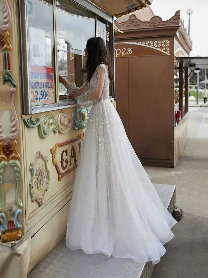 2019Julie Vino Bridal Collection波西米亚风婚纱礼服图片 27
