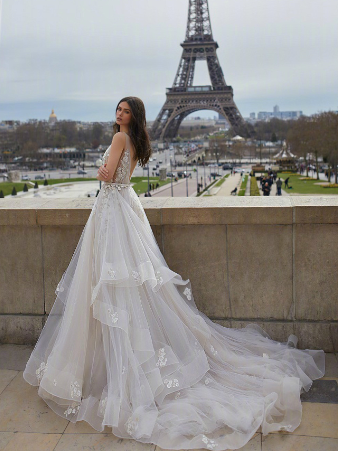 2019Julie Vino Bridal Collection波西米亚风婚纱礼服图片 29