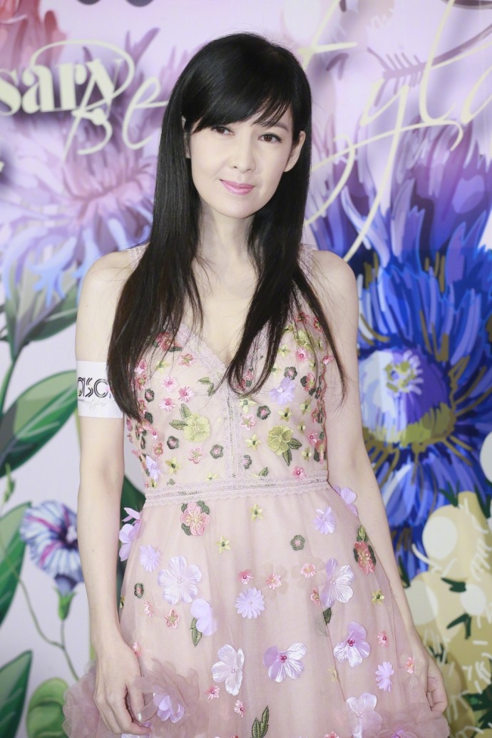 周慧敏图片_香港美女明星周慧敏一袭碎花长裙出 6