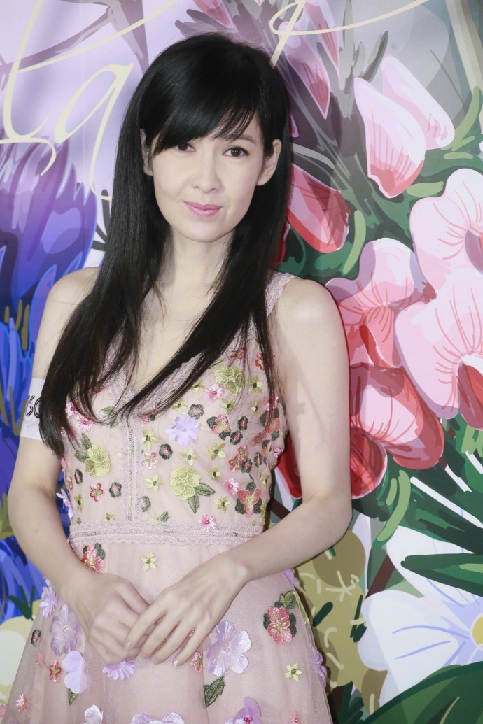 周慧敏图片_香港美女明星周慧敏一袭碎花长裙出 7