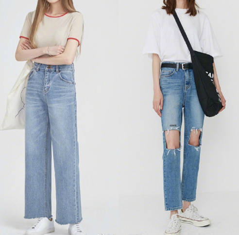 高挑女孩的学生穿搭look参考 4