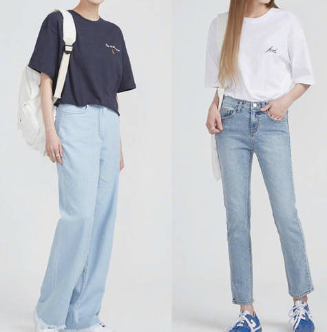 高挑女孩的学生穿搭look参考 7