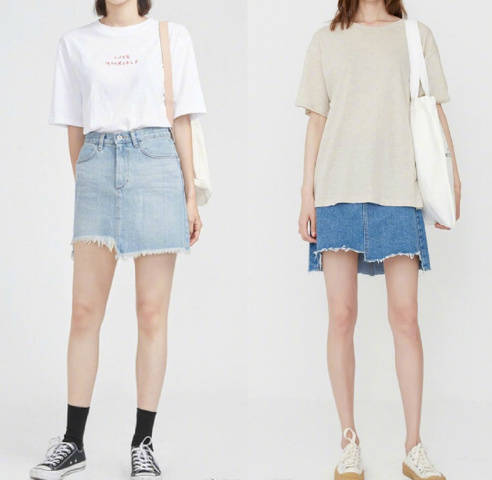 高挑女孩的学生穿搭look参考 9
