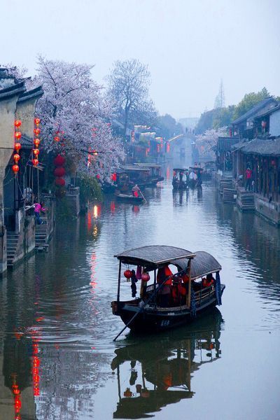 古镇美景西塘风景图片_梦回西塘谁把故事锁金秋