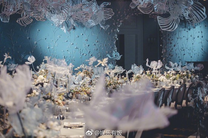 张馨予婚礼内场布置高清图花海是梦中的婚礼 3