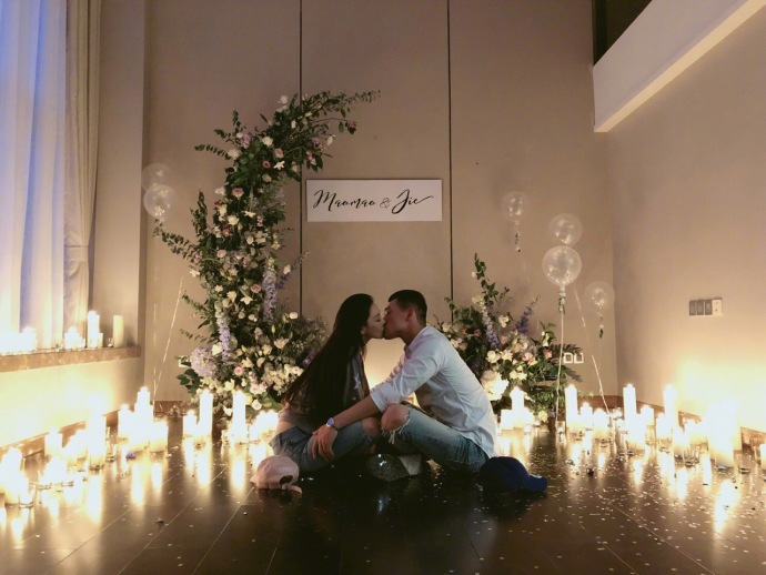 大眼美女明星张馨予何捷婚纱图片 17